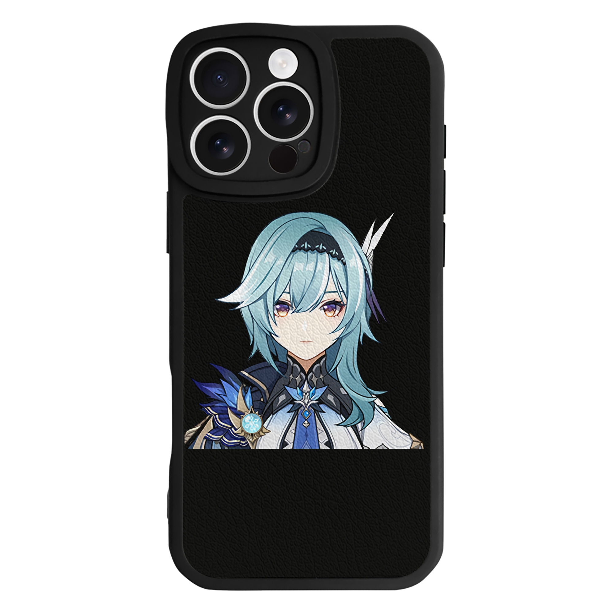 げんし神 优菈 ゆうら genshin Yūra 【iPhone 16シリーズ対応】シリコンスマホケース（レザー調） 材質：シリコン